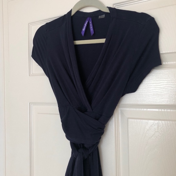 Seraphine Dresses & Skirts - Seraphine Maternity/Nursing Jersey Faux Wrap Dress